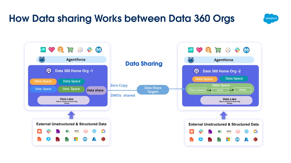 Data Sharing Between Data 360 Orgs