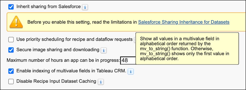 Image of checkbox to enable mv_to_string function in Settings