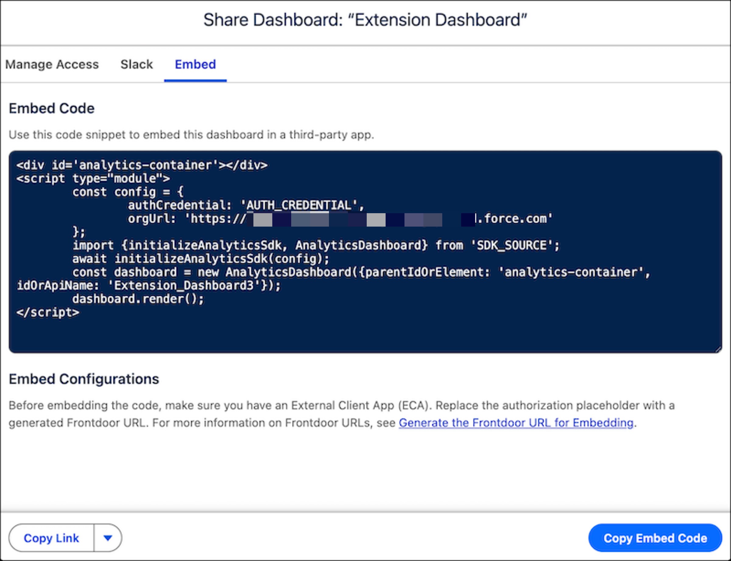 Tableau Next insights embedded in a third-party web app