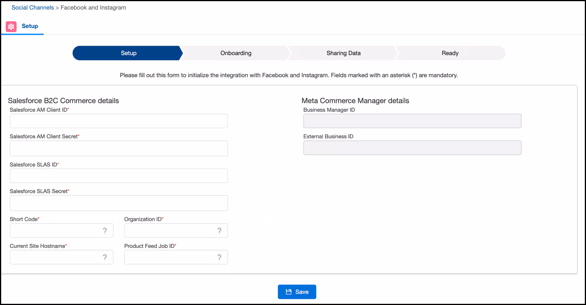 Onboarding form