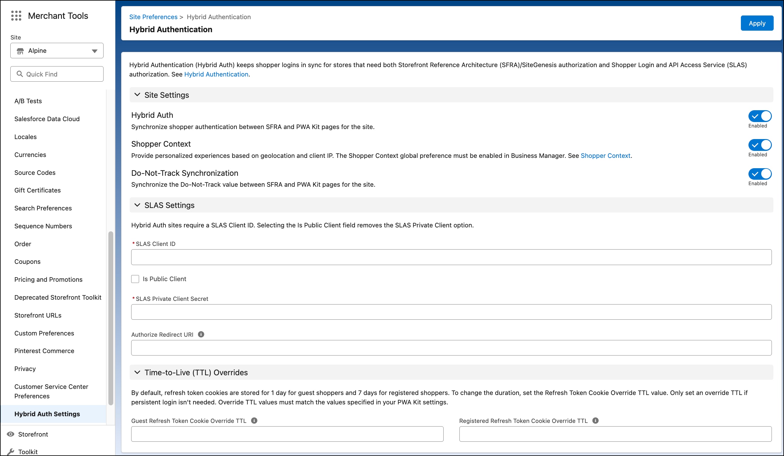 Hybrid Auth Setup in Business Manager