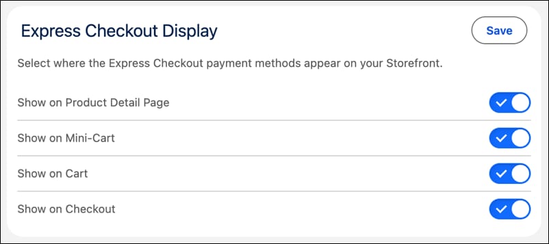 Add and reorder Checkout and Express Checkout payment methods