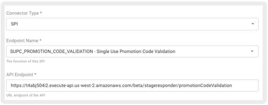 The SUPC settings in Point of Sale CMS.