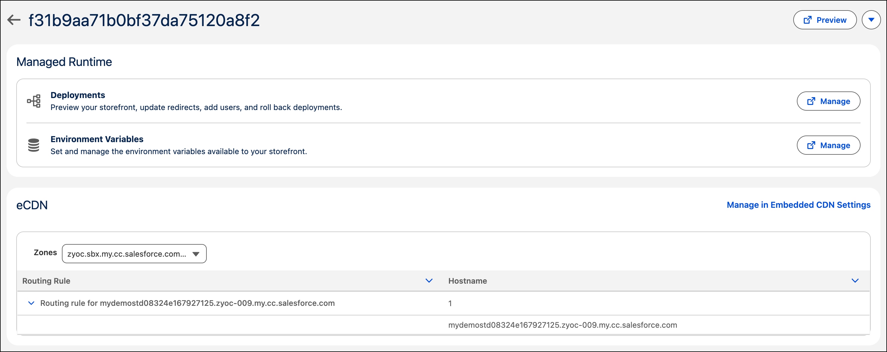 Find a project in Runtime Admin