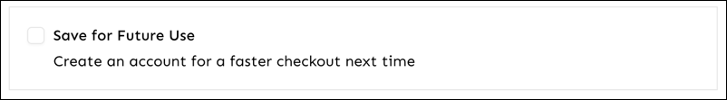 Create an account for faster checkout.