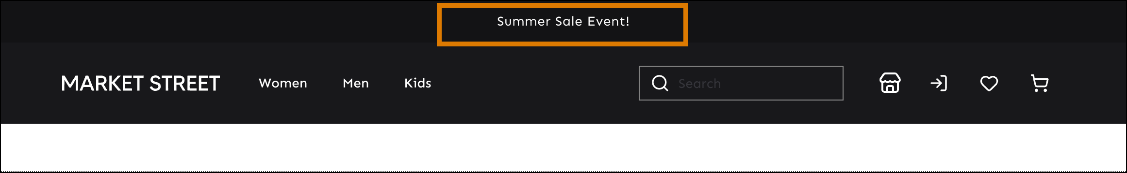 The announcement banner component is now added in the header for all pages