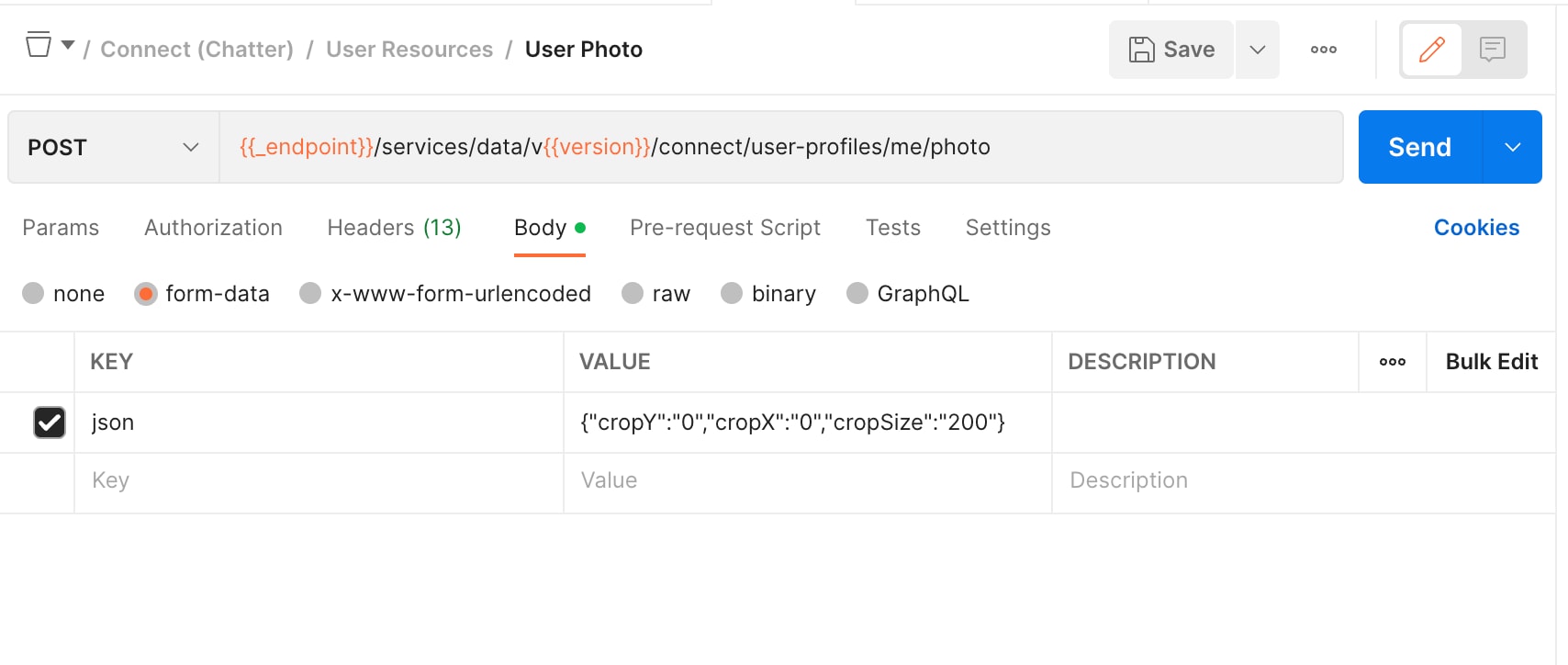 Verify the request parameters you're sending.