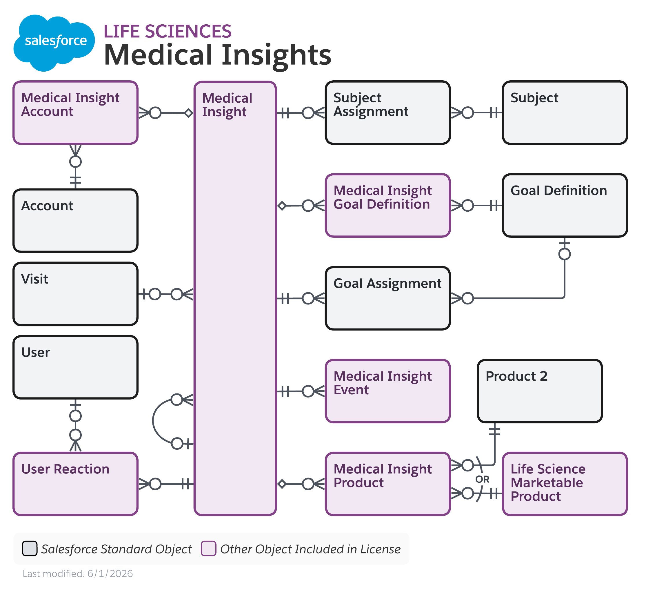Data model diagram for Medical Insights