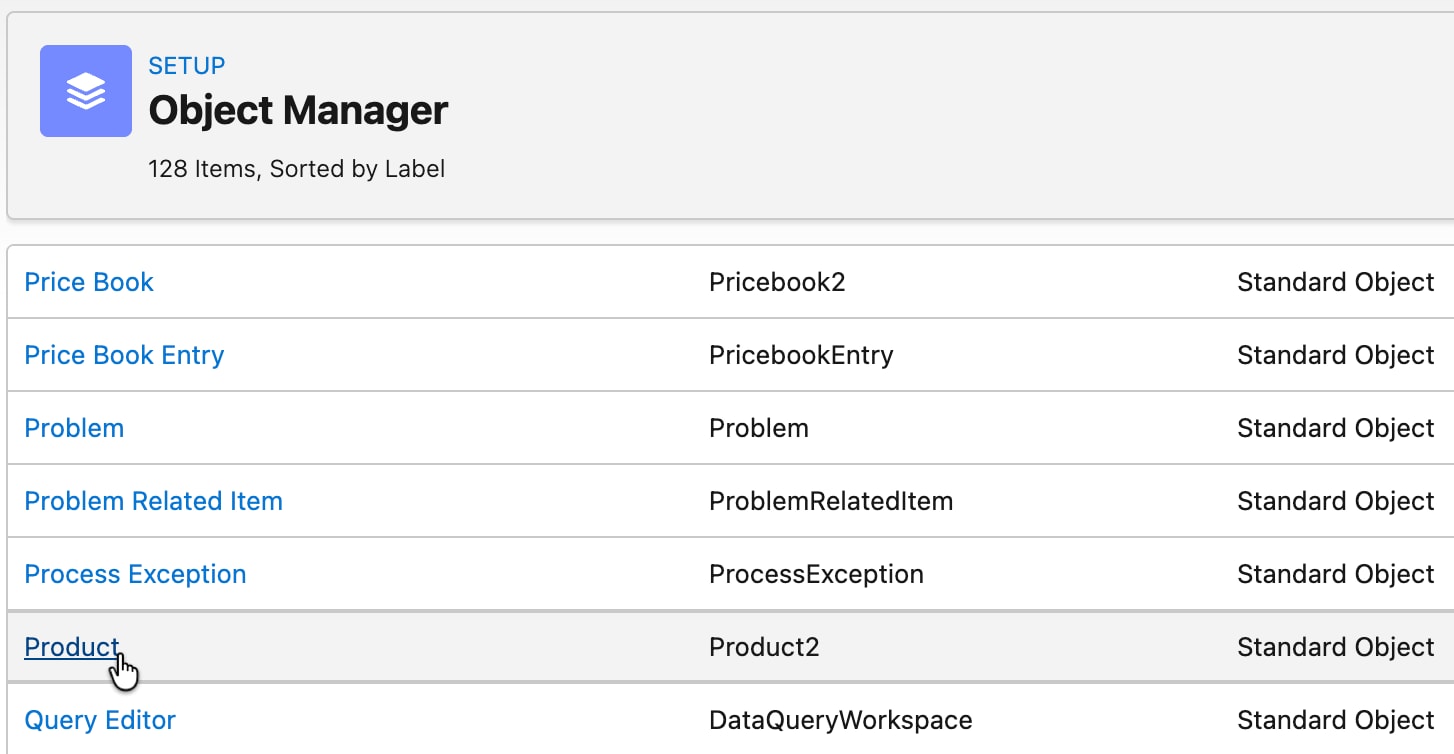 Object Manager Search