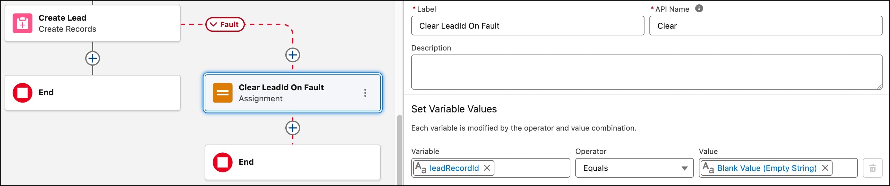 decision element to see if the lead exists