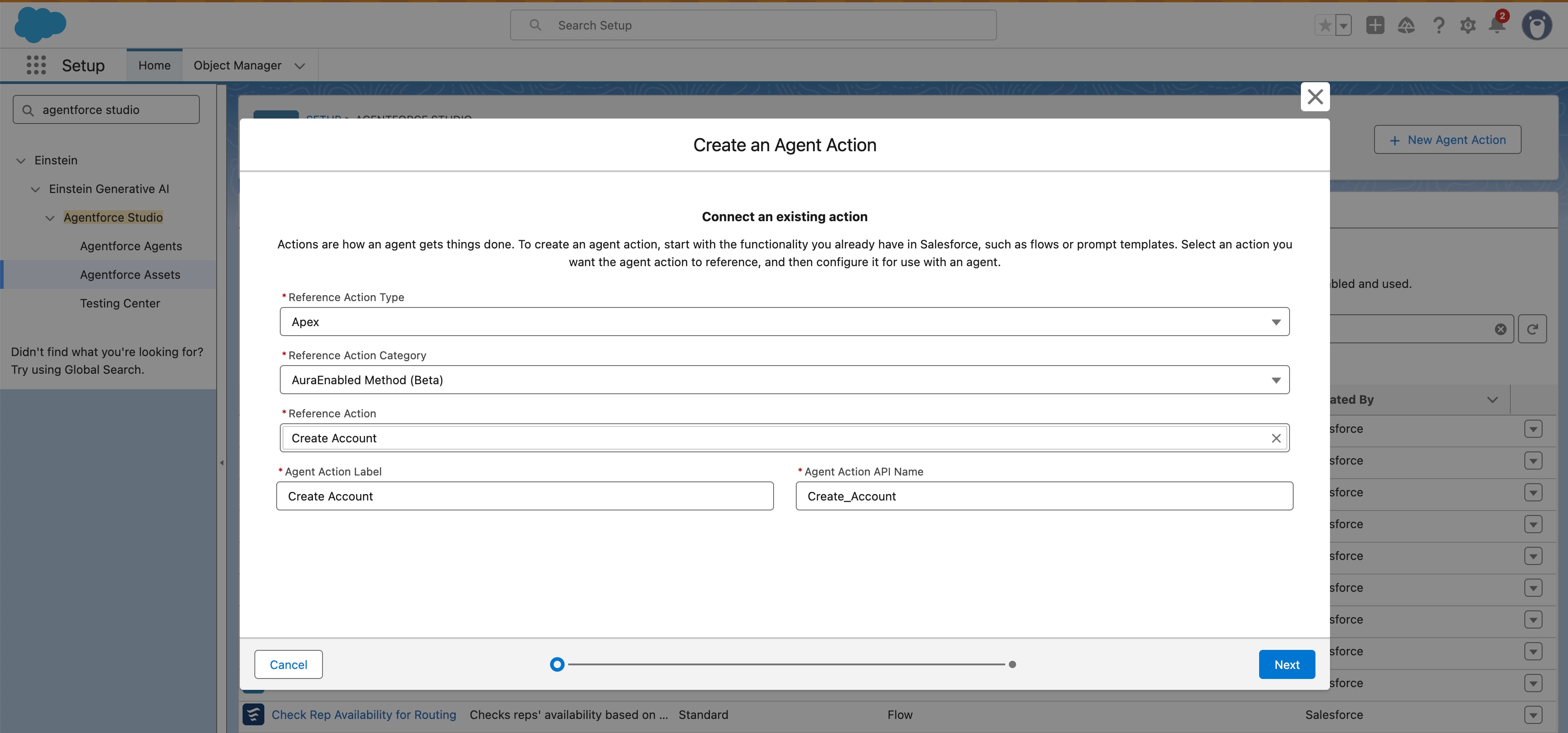 Apex tab in API catalog