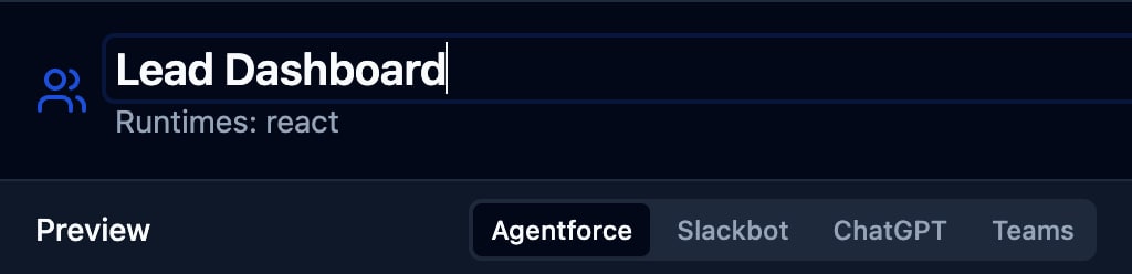 Widgets title edit in HXL playground