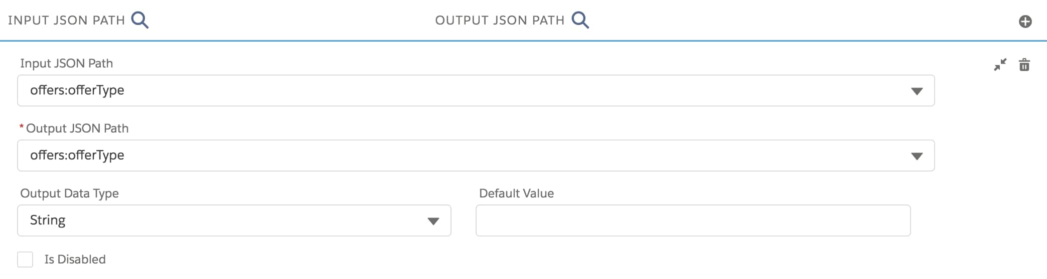 Output JSON Path