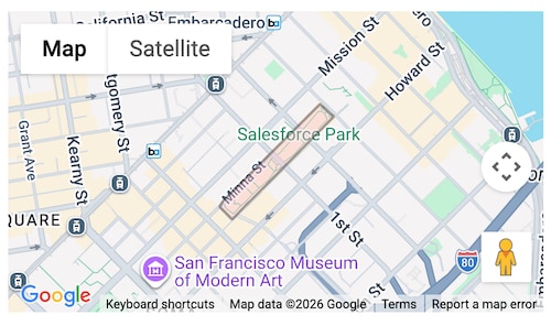 Map with a polygon marker
