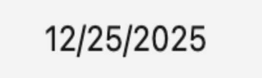 The date December 25, 2025.