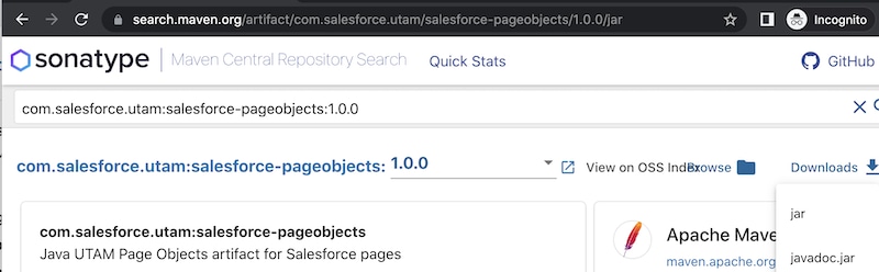 Artifact with Java docs