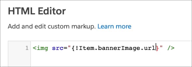 HTML Editor with the img src expression