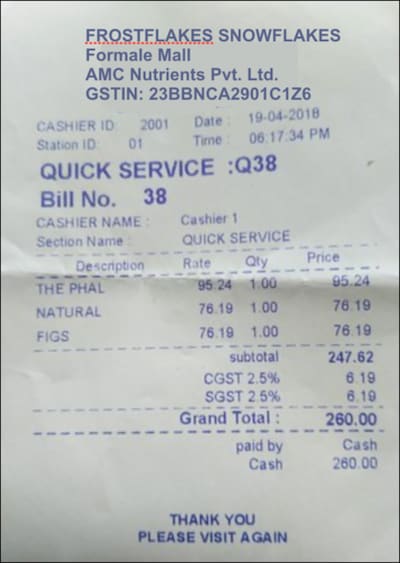 Receipt Image