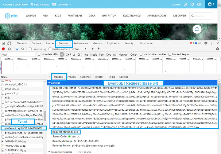 Event GET Request