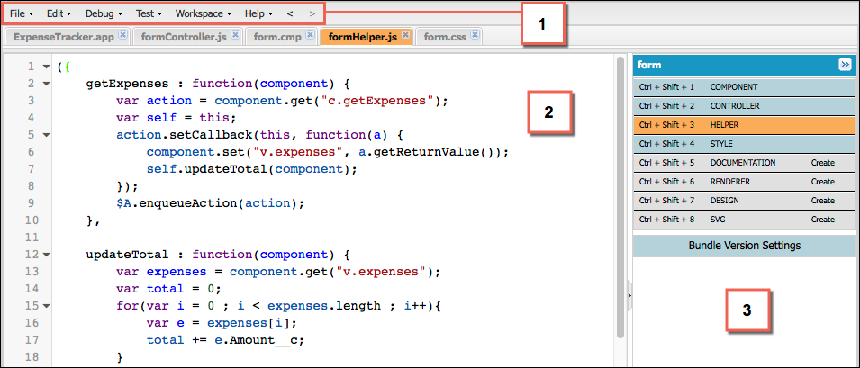 Create Aura applications with the Developer Console