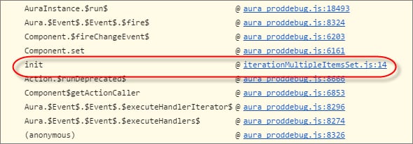 browser console stack trace