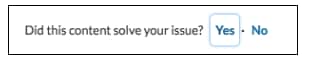 Did the content solve your issue screenshot