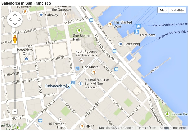 A basic Visualforce map