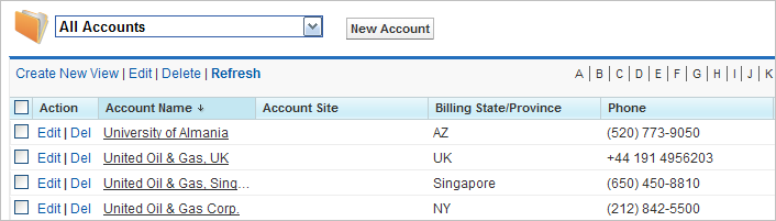 Overriding the Account Detail Page An Account detail page