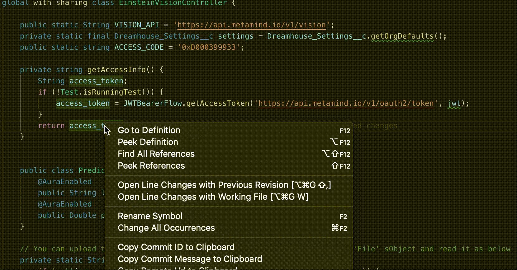 GIF showing a renaming conflict