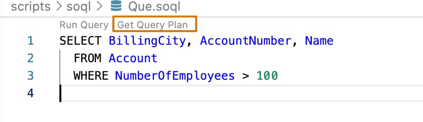 Get query plan from the text editor