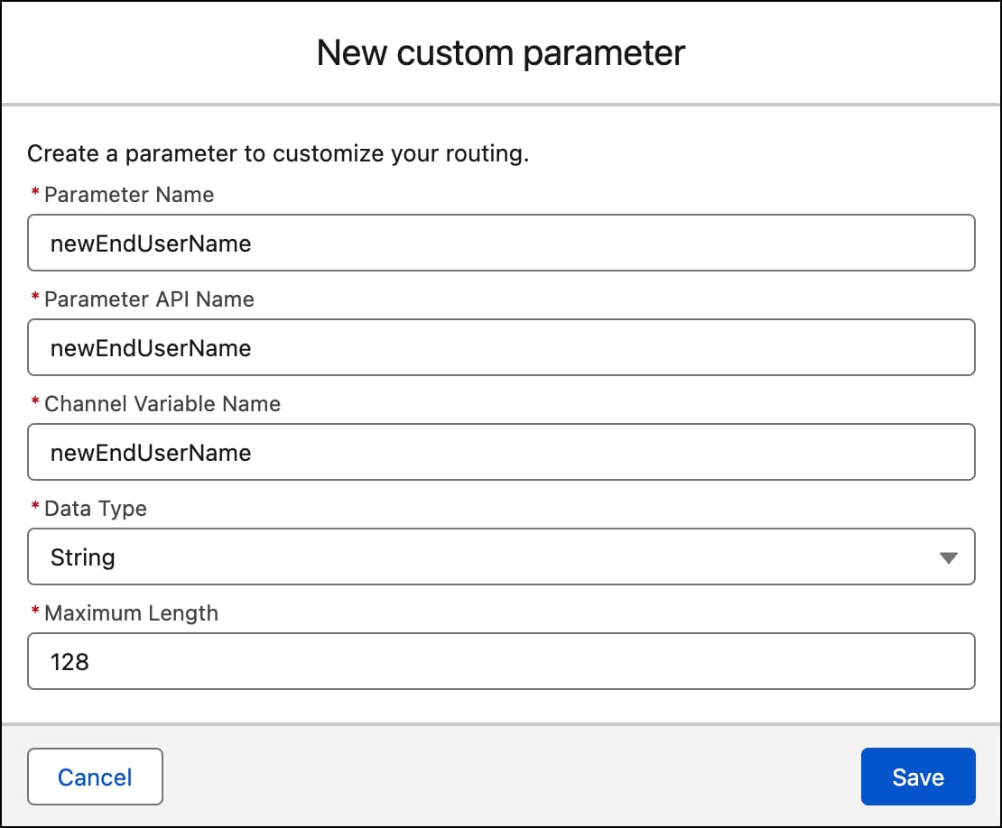 Note Channel Variable Name in new parameter