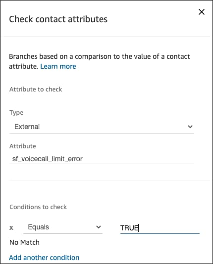 Check contact attributes