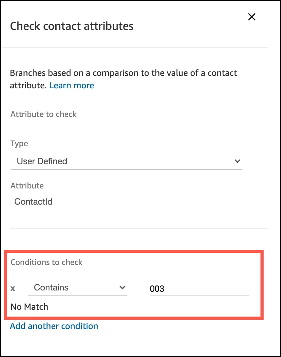 Conditions to check