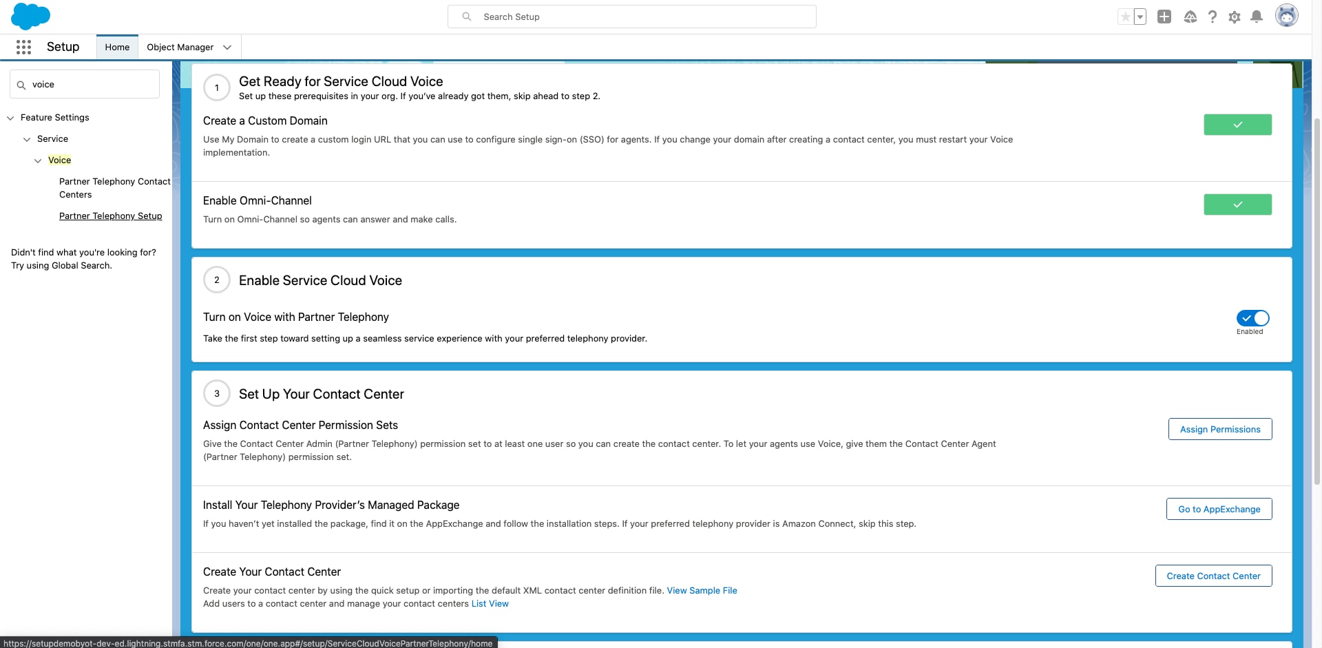Update Your Contact Center Page
